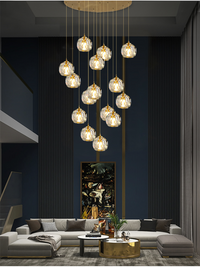 Thumbnail for Crystal Cut Modern Chandelier