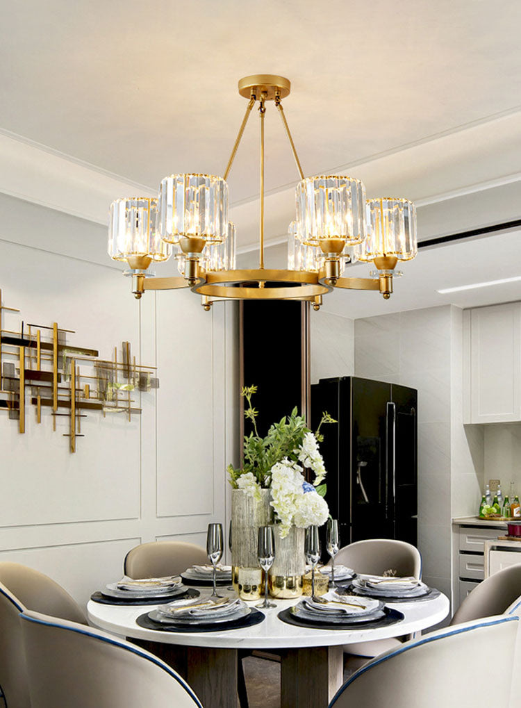 hanging crystal lights