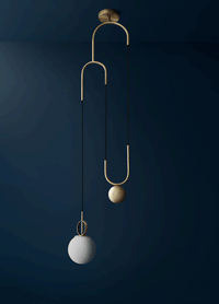 Thumbnail for clear glass bubble chandelier