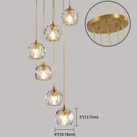 brass chandelier modern