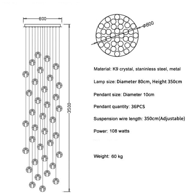 modern crystal chandelier