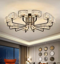 Thumbnail for Luxury Villa Crystal Flush Chandelier
