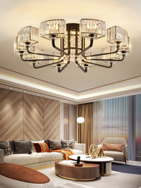 Thumbnail for Luxury Villa Crystal Flush Chandelier