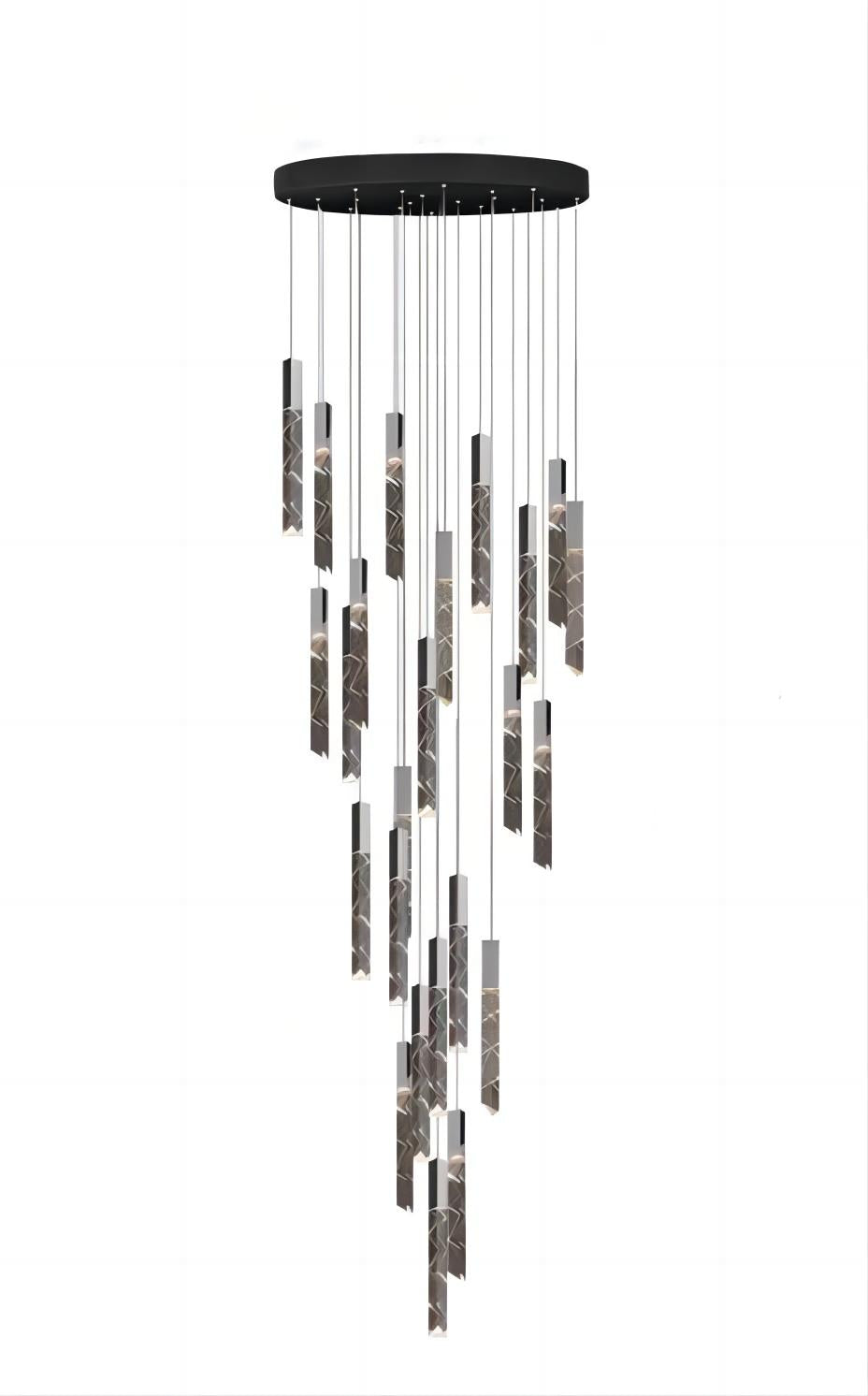 round crystal chandelier