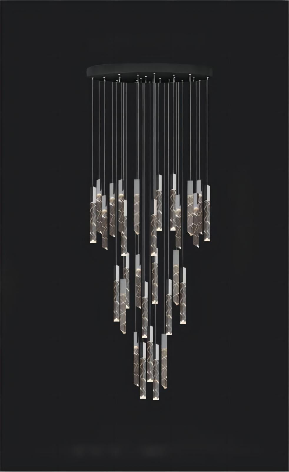 black chandelier