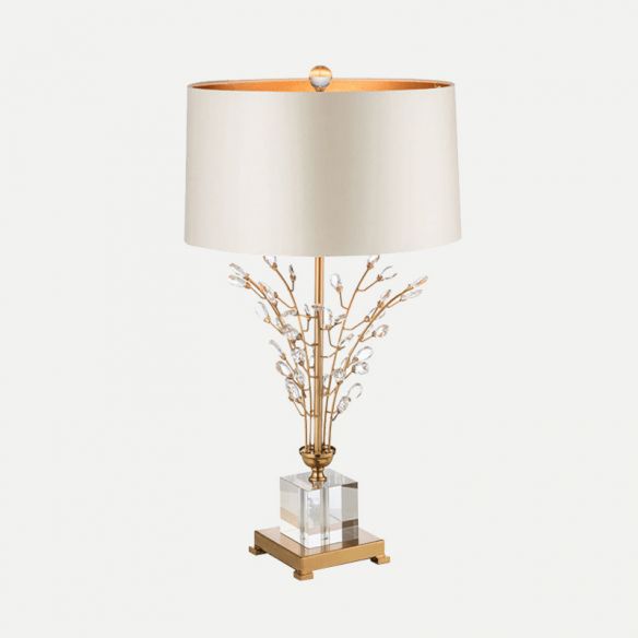 Leaf crystal lamp