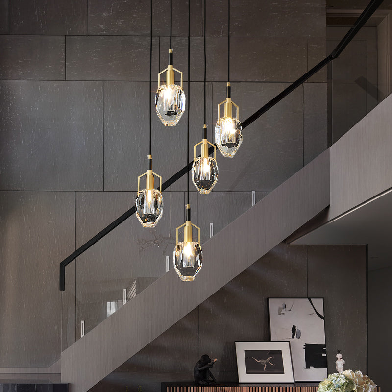 brass chandelier