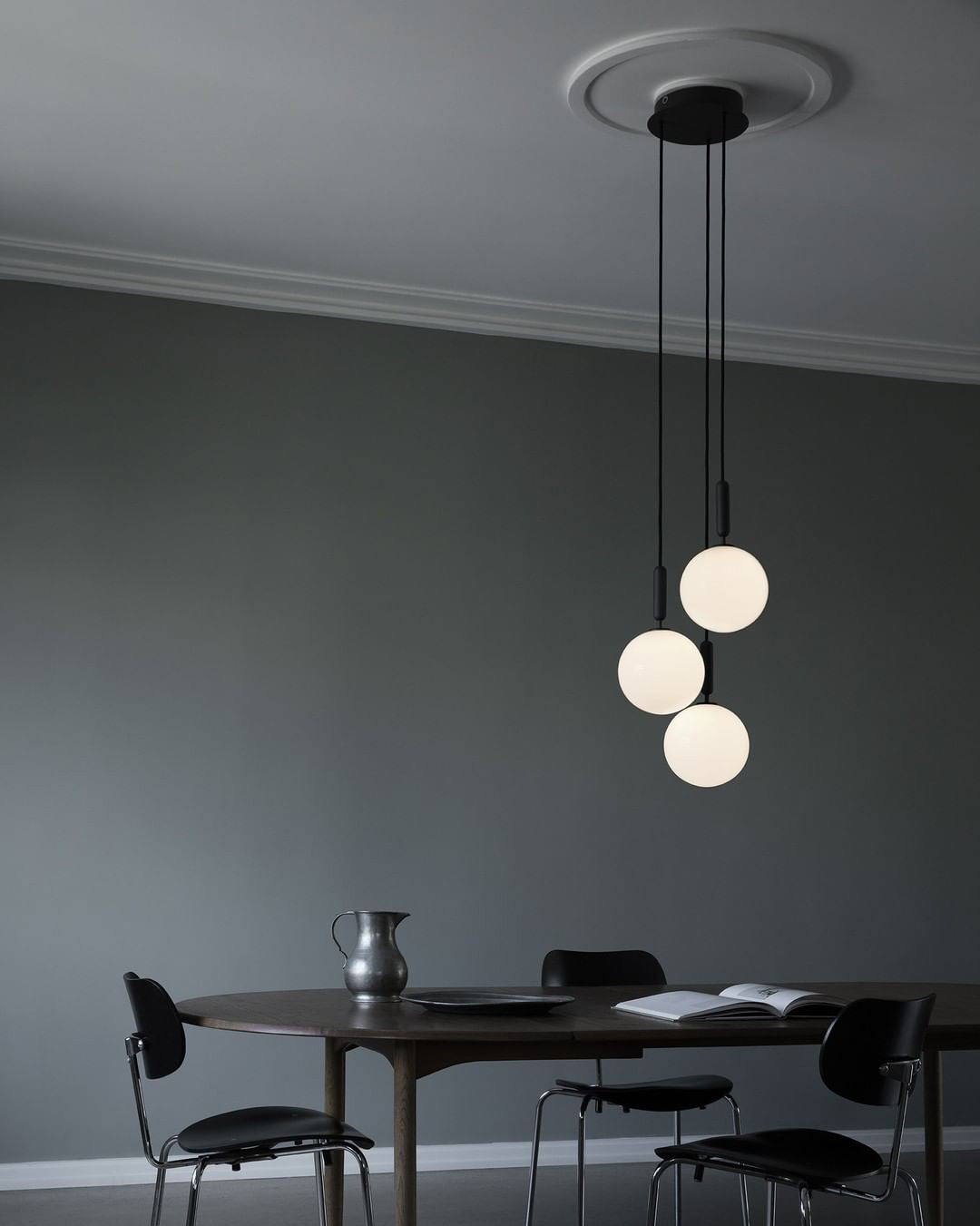 glass bubble chandelier dining room