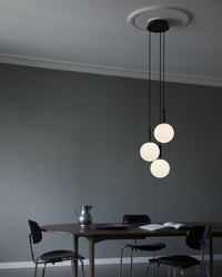 Thumbnail for glass bubble chandelier dining room