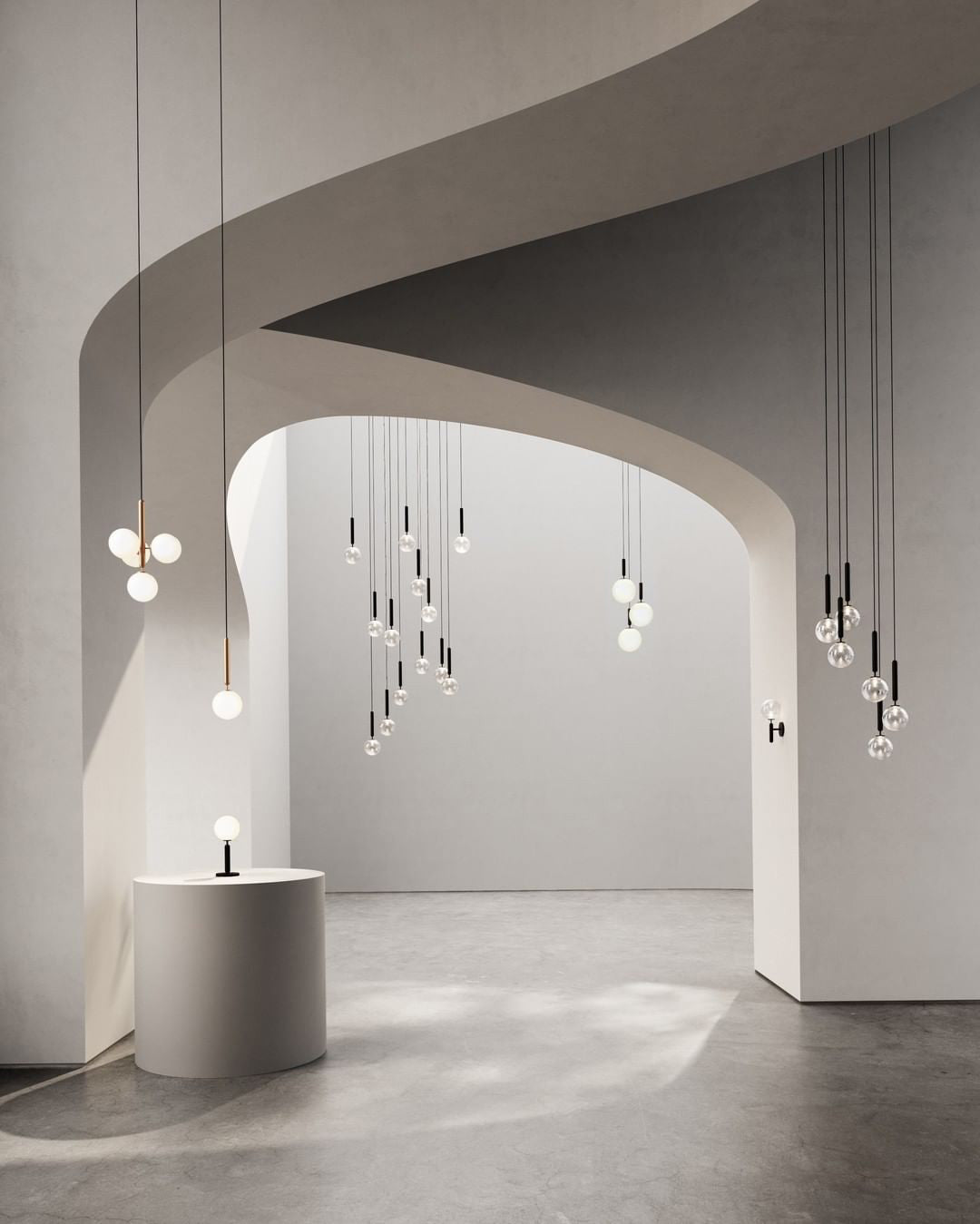 glass bubble light fixture