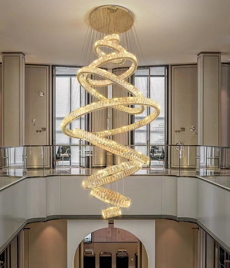 Light Luxury Crystal Ring Chandelier
