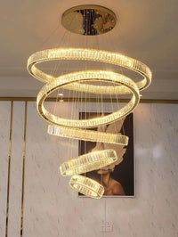 Thumbnail for Light Luxury Crystal Ring Chandelier