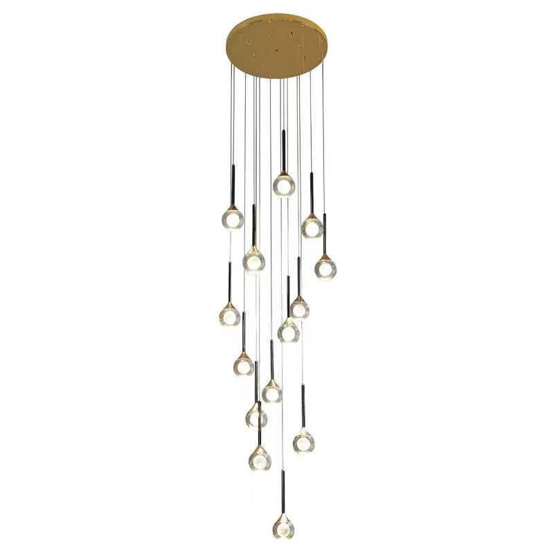 clear glass ball chandelier