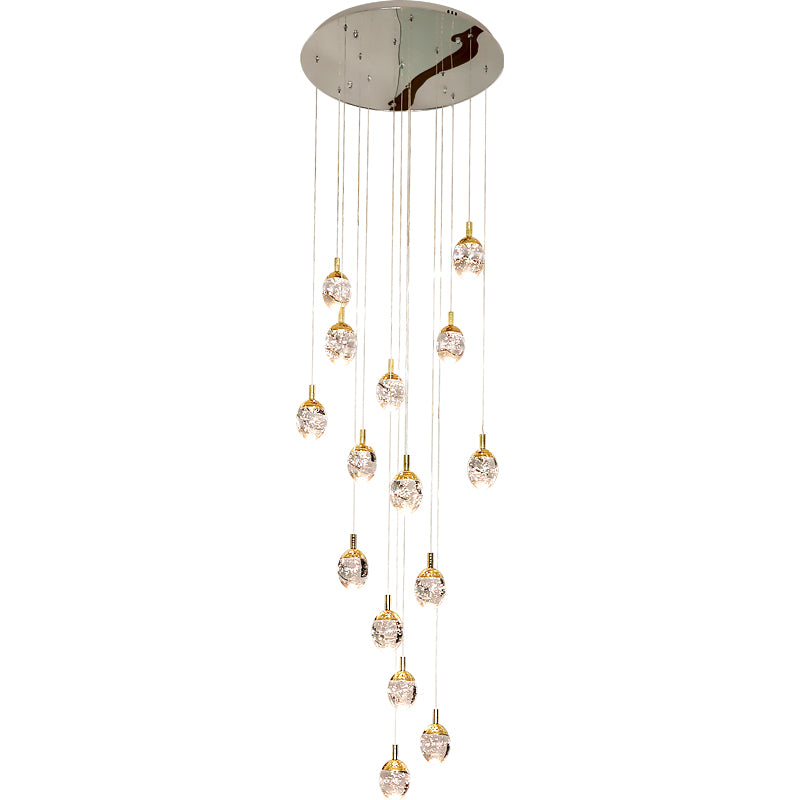 glass bubble chandeliers
