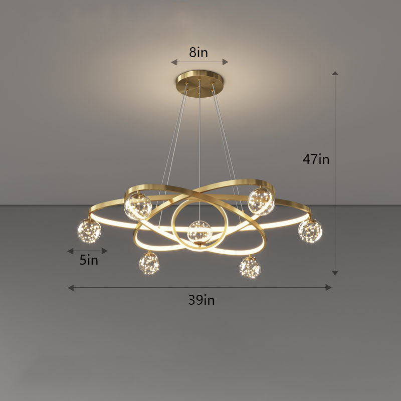 bubble ball chandelier