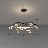 Thumbnail for black beaded chandelier