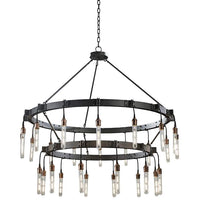 Thumbnail for Brushed Nickel Chandelier Classic Vintage Pendant