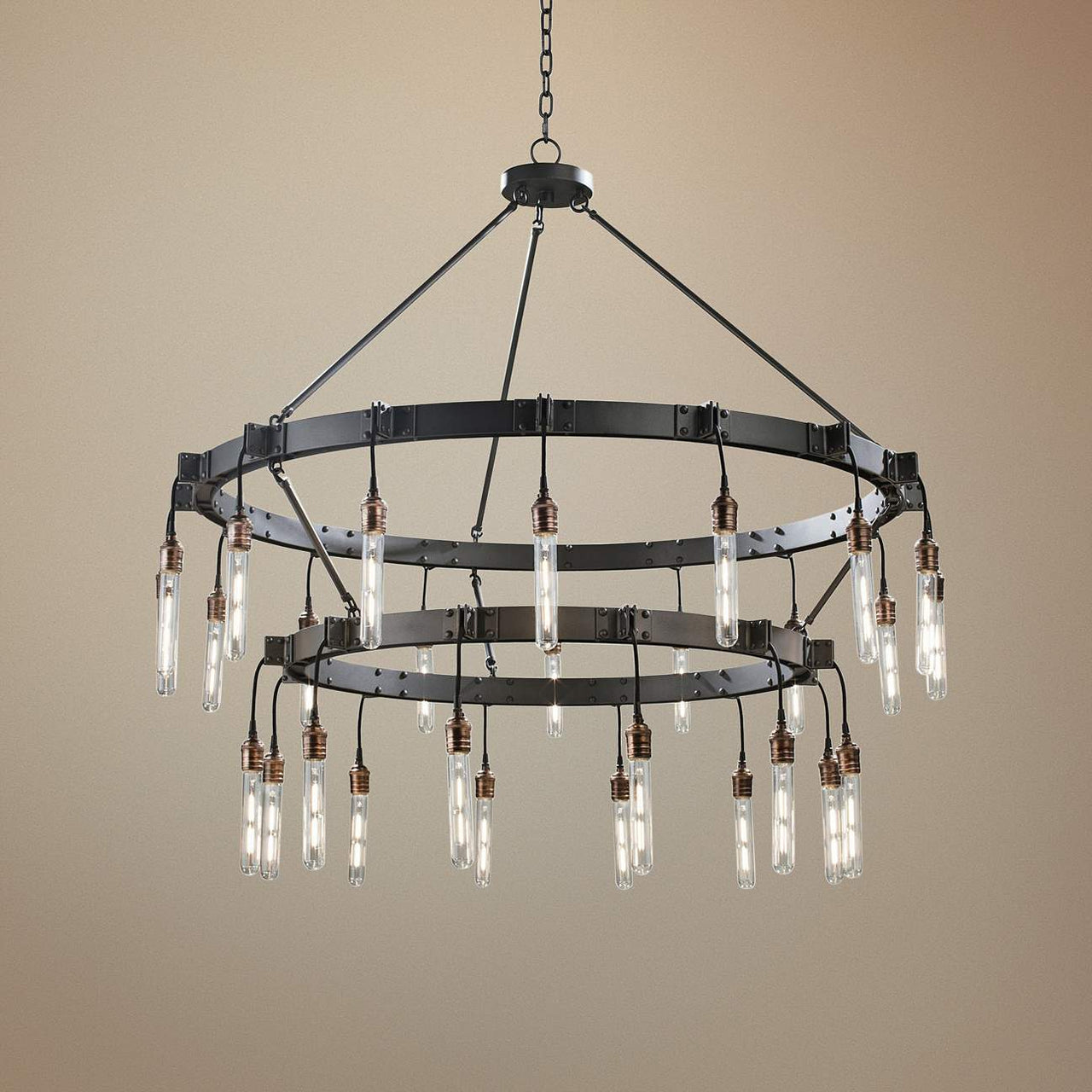 Brushed Nickel Chandelier Classic Vintage Pendant