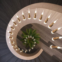 Thumbnail for 2-Story Foyer Pendant Meteor Light Staircase Chandelier