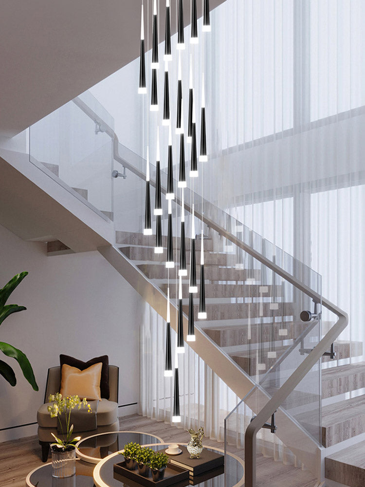 2-Story Foyer Pendant Meteor Light Staircase Chandelier