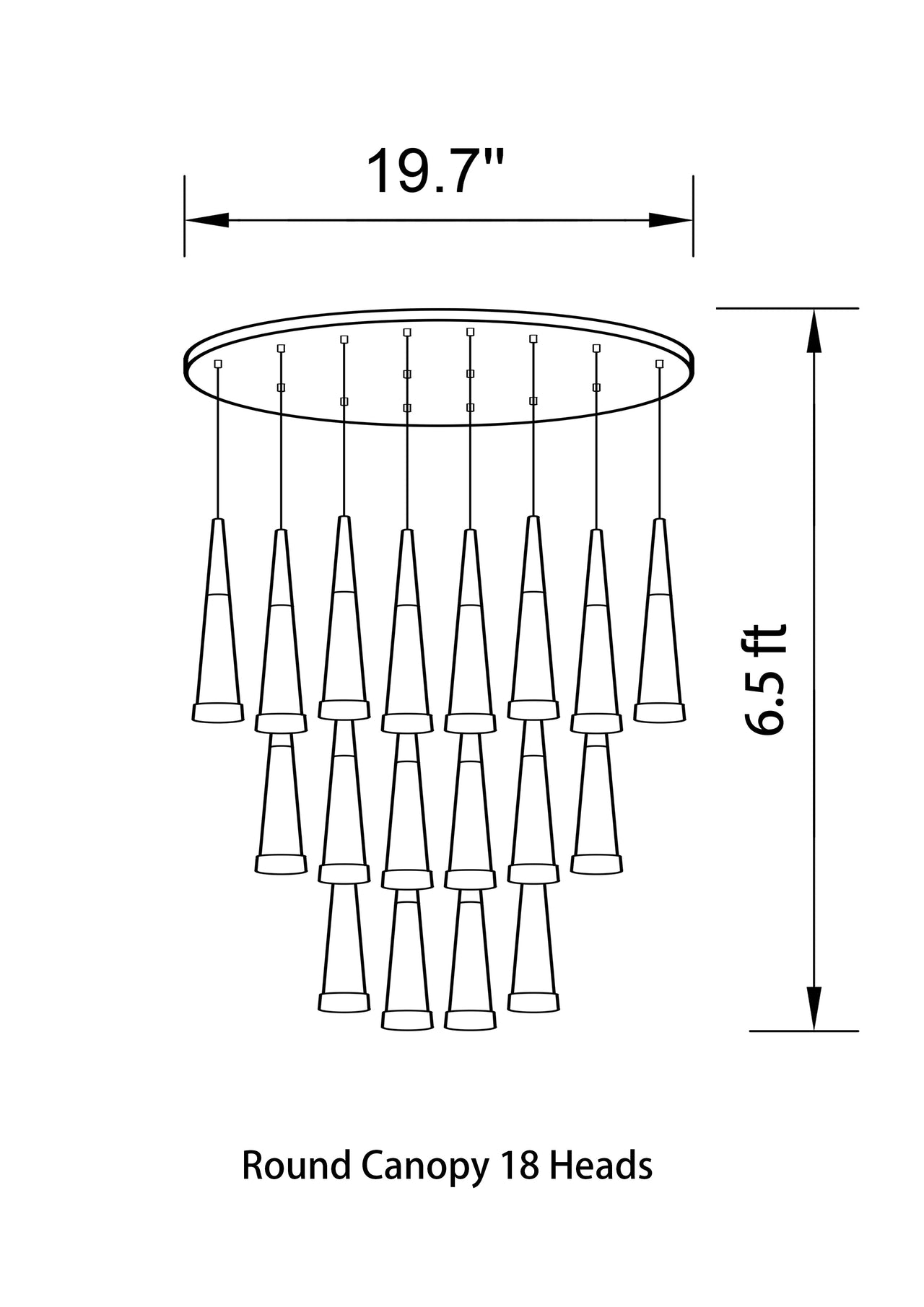 2-Story Foyer Pendant Meteor Light Staircase Chandelier