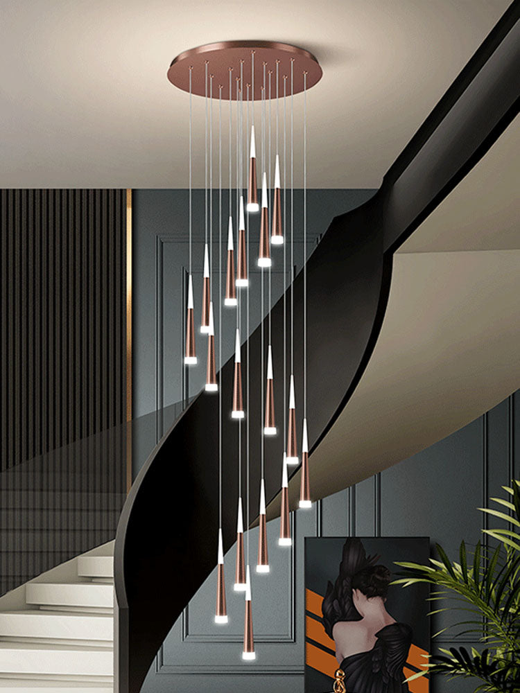 2-Story Foyer Pendant Meteor Light Staircase Chandelier
