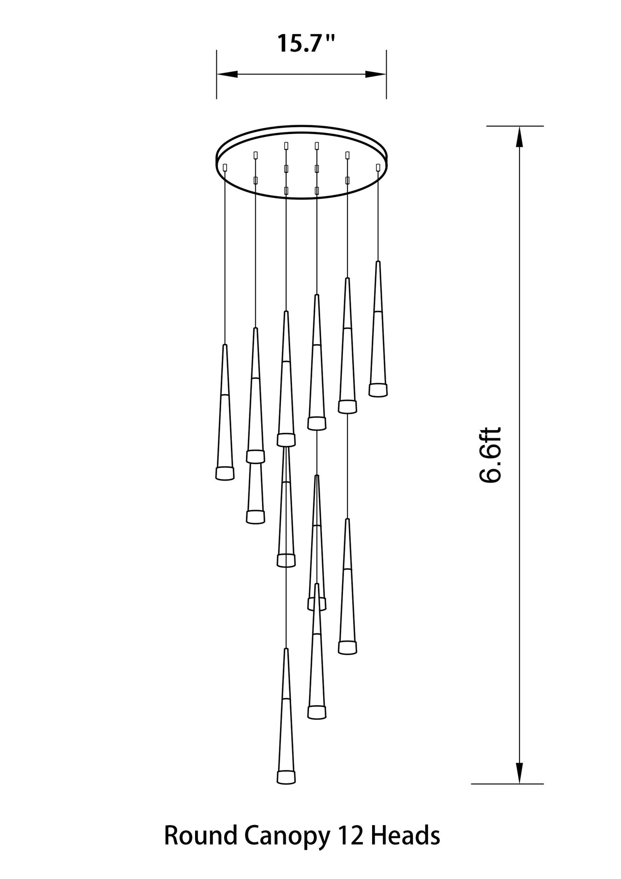 2-Story Foyer Pendant Meteor Light Staircase Chandelier