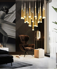 Thumbnail for 2-Story Foyer Pendant Meteor Light Staircase Chandelier