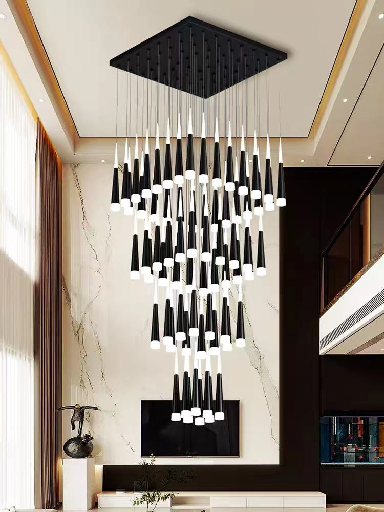 2-Story Foyer Pendant Meteor Light Staircase Chandelier