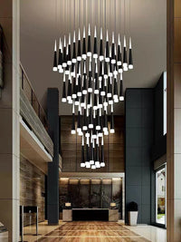 Thumbnail for 2-Story Foyer Pendant Meteor Light Staircase Chandelier