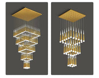 Thumbnail for 2-Story Foyer Pendant Meteor Light Staircase Chandelier
