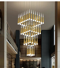 Thumbnail for 2-Story Foyer Pendant Meteor Light Staircase Chandelier