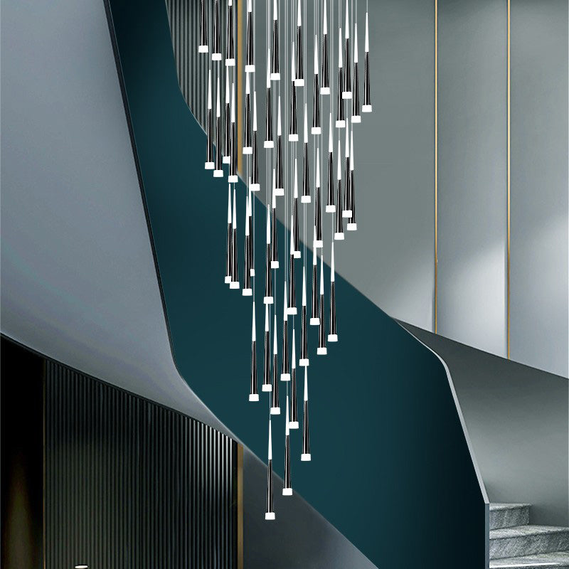 2-Story Foyer Pendant Meteor Light Staircase Chandelier