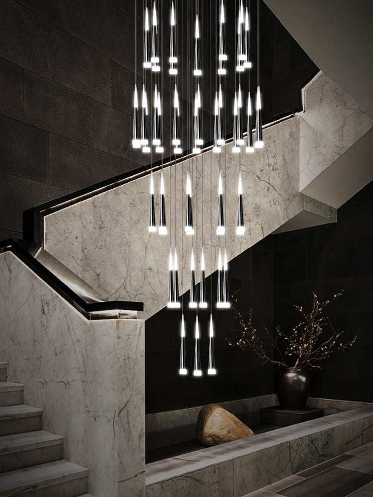 2-Story Foyer Pendant Meteor Light Staircase Chandelier