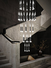 Thumbnail for 2-Story Foyer Pendant Meteor Light Staircase Chandelier