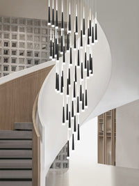 Thumbnail for 2-Story Foyer Pendant Meteor Light Staircase Chandelier