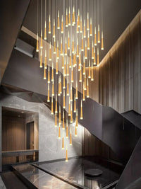 Thumbnail for 2-Story Foyer Pendant Meteor Light Staircase Chandelier
