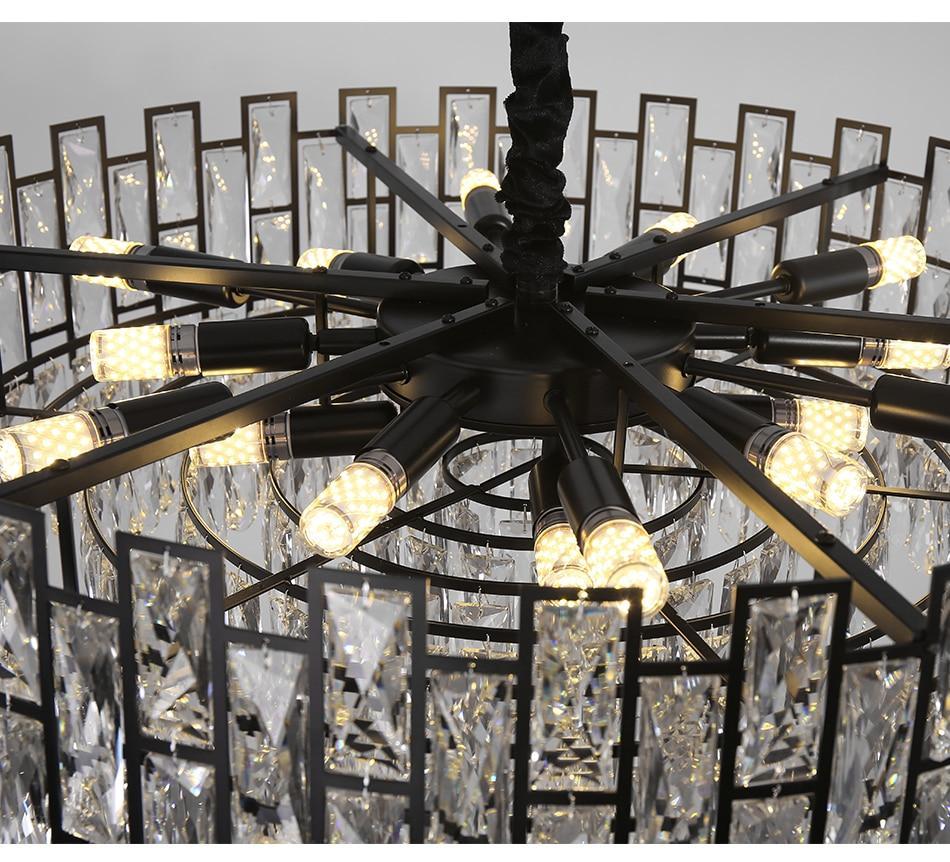 crystal black chandeliers