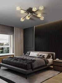 Thumbnail for Modern All-Copper Light Luxury Crystal Ceiling Lamp