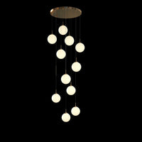 Thumbnail for Frosted Modern Bubble Ball Pendant Foyer Chandelier