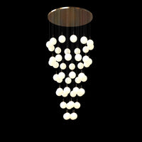 Thumbnail for Frosted Modern Bubble Ball Pendant Foyer Chandelier