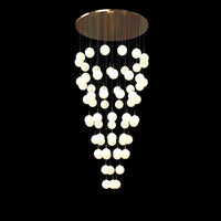 Thumbnail for Frosted Modern Bubble Ball Pendant Foyer Chandelier