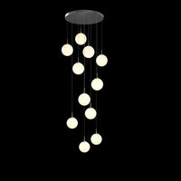 Thumbnail for Frosted Modern Bubble Ball Pendant Foyer Chandelier
