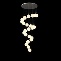 Thumbnail for Frosted Modern Bubble Ball Pendant Foyer Chandelier