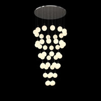 Thumbnail for Frosted Modern Bubble Ball Pendant Foyer Chandelier