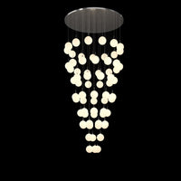 Thumbnail for Frosted Modern Bubble Ball Pendant Foyer Chandelier