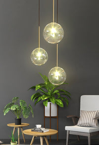 Thumbnail for clear glass ball chandelier