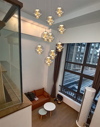 Thumbnail for clear glass bubble chandelier