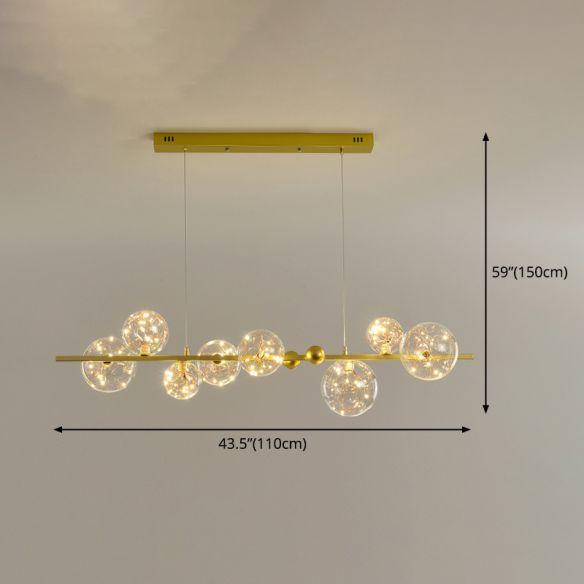 clear blown glass bubble pendant lamp