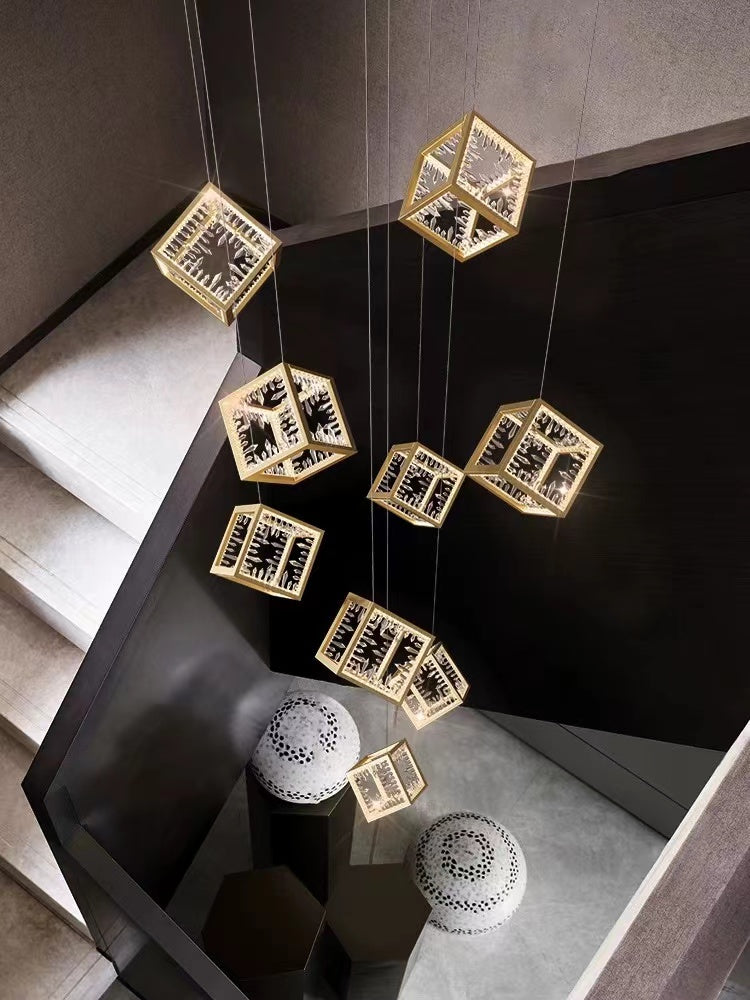 gold chandelier modern